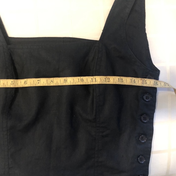 Virani White Label Black 100% Linen Crop Top - Purchase as set - Picture 7 of 8